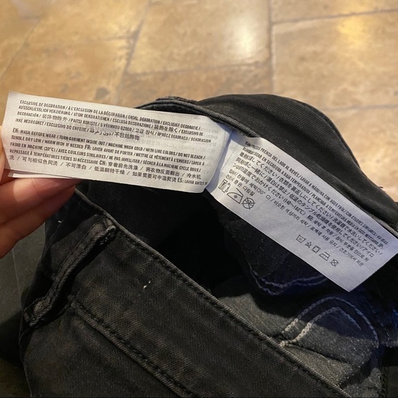 ABERCROMBIE & FITCH Charcoal Black Jeans Size 26 - Picture 5 of 6